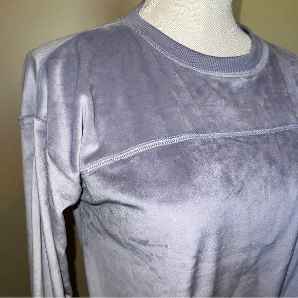 Zella Lavender Fleece Girls Size L 10/12 Crop Top Sweater - Picture 5 of 10